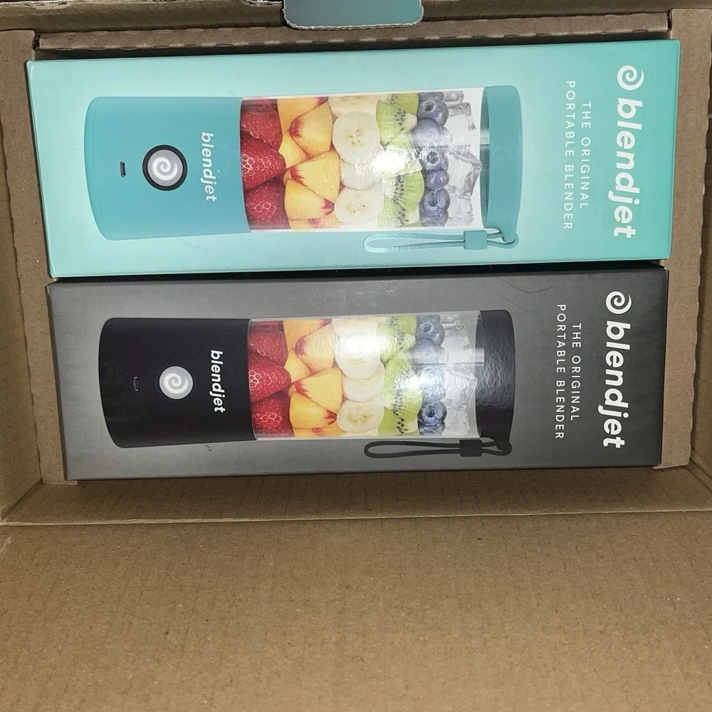 Set/2 BlendJet 2 The Original Portable Blender 16oz Jar Upgrade Mint & Black New